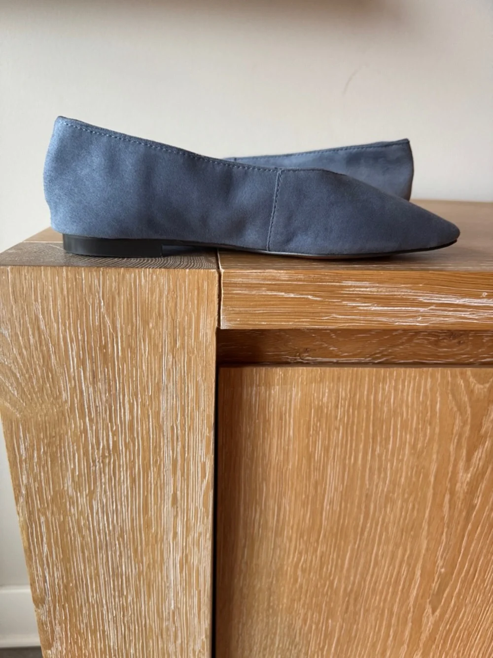 NWT! MADEWELL Women's The Mylie Ballet Flat in Basalt Blue Suede Size 6.5 no box - Picture 9 of 13